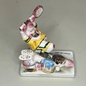 THRILL OF VICTORY PORCELAIN TENNIS FIGURINE GARY PATTERSON DAVE GROSSMAN DESIGNS